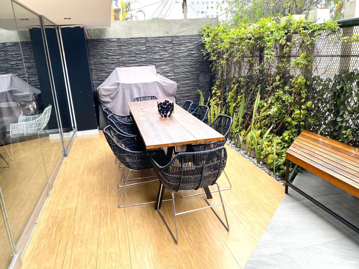 Hermoso Apartamento Con Piscina Miraflores- Canvas Lima Eksteriør bilde