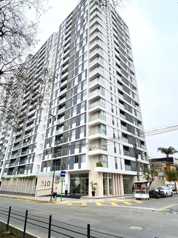 Hermoso Apartamento Con Piscina Miraflores- Canvas Lima Eksteriør bilde
